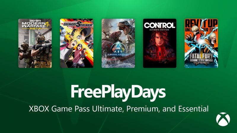 Xbox предлагает бесплатно сыграть в 5 игр с 28 по 30 августа